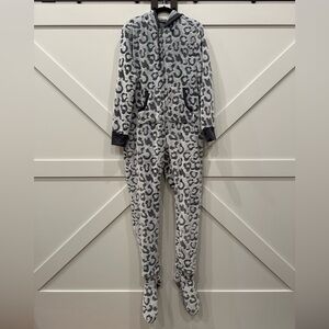 Leopard Print Onesie Footie Pajamas